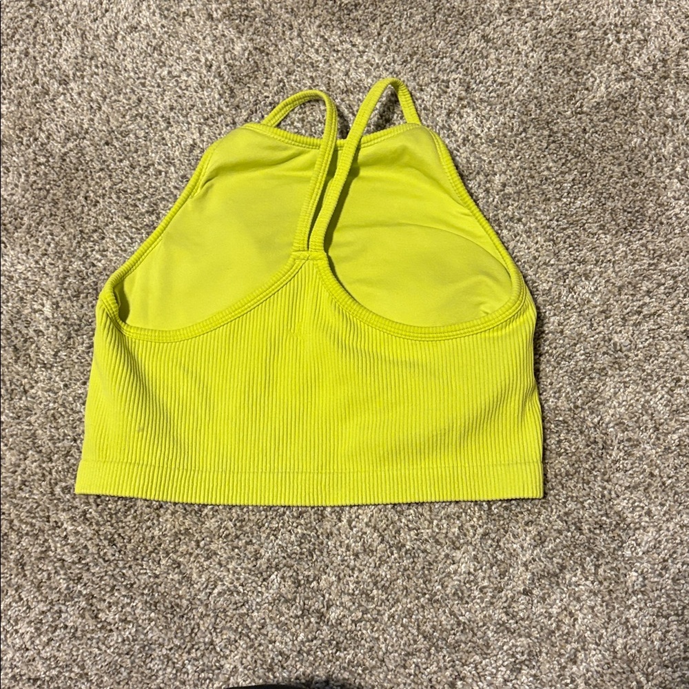 JoyLab Yellow Ribbed Tank Top - Picture 2 of 2